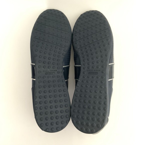 Cole Haan Grand OS Sneakers 10B Blue Bria Leather Perforated … - Picture 10 of 13